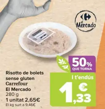 Carrefour Risotto de Bolets Sense Gluten oferta