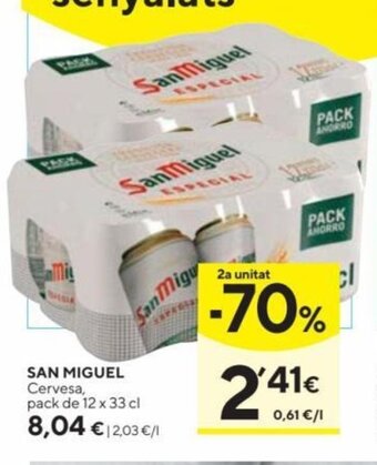 Caprabo San Miguel Cervesa oferta