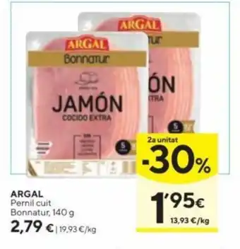 Caprabo Argal Pernil Cuit Bonnatur, 140g oferta