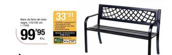 BonpreuEsclat Banc de ferro de color negre oferta