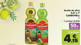 Carrefour Market Aceite de oliva 0.4° o 1° carbonell oferta
