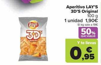Carrefour Market Aperitivo lay's 3d's original oferta
