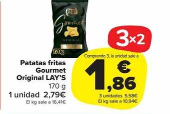 Carrefour Market Patatas fritas gourmet original lay's oferta