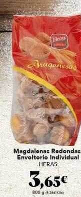 Gadis Magdalenas redondas envoltorio individual heras oferta
