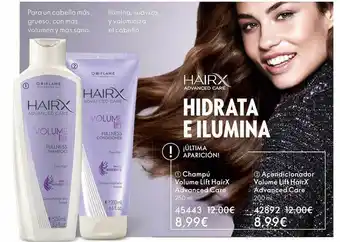 Champú volume lift hairx advanced care 2- acondicionador volume lift hairx advanced care