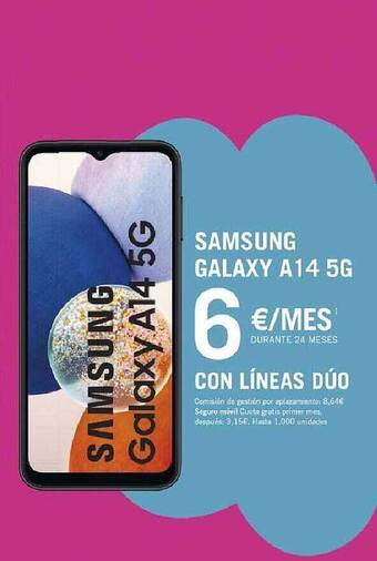 Yoigo Samsung galaxy a14 5g oferta