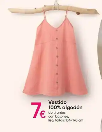 Pepco Vestido 100% algodón tallas: 134-170 cm oferta