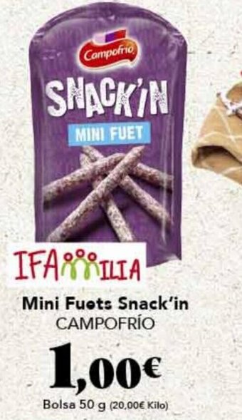 Gadis Mini Fuets Snack'In Campofrío oferta