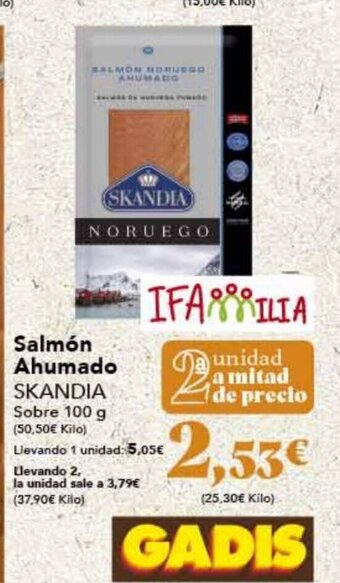 Gadis Salmón Ahumado Skandia oferta