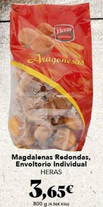 Gadis Magdalenas Redondas, Envoltorio Individual Heras oferta