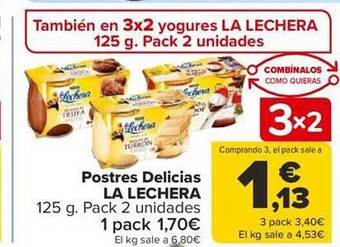 Carrefour Postres delicias la lechera oferta