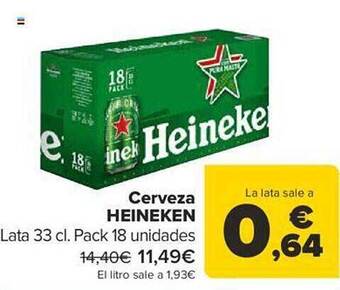 Carrefour Cerveza heineken oferta