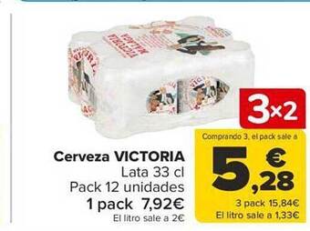 Carrefour Cerveza victoria oferta