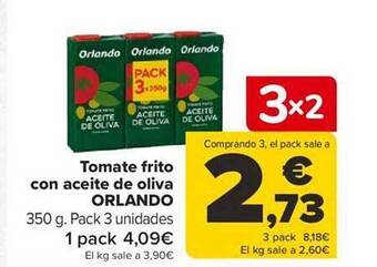 Carrefour Tomate frito con aceite de oliva orlando oferta