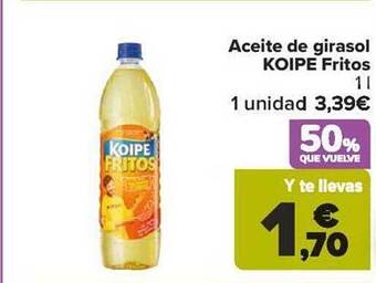 Carrefour Aceite de girasol koipe fritos oferta
