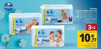 Carrefour Pañales carrefour baby ultra dry oferta