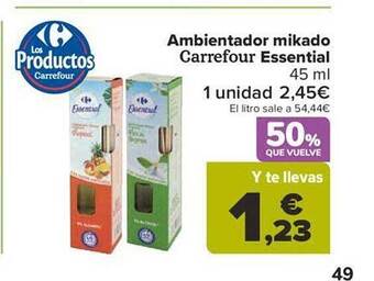 Carrefour Ambientador mikado carrefour essential oferta