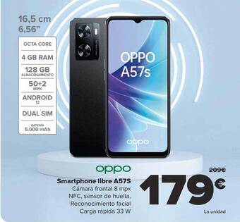 Carrefour Oppo smartphone libre a57s oferta