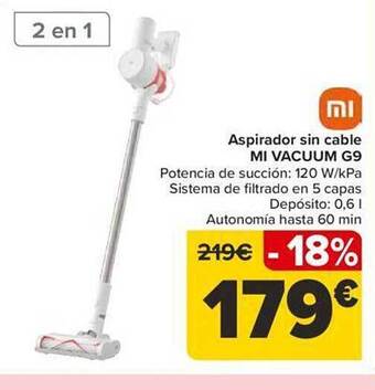 Carrefour Aspirador sin cable mi vacuum g9 oferta