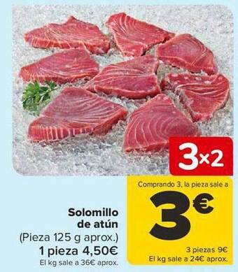 Carrefour Solomillo de atún oferta