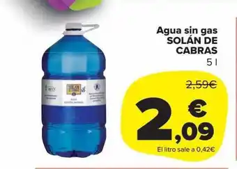 Carrefour Market Agua sin gas solán de cabras 5l oferta