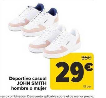 Carrefour Deportivo casual john smith hombre o mujer oferta