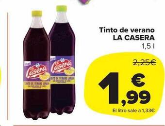 Carrefour Market Tinto de verano la casera oferta