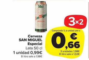 Carrefour Market Cerveza san miguel especial oferta