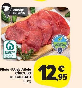 Carrefour Market Filete 1aa de añojo circulo de calidad oferta
