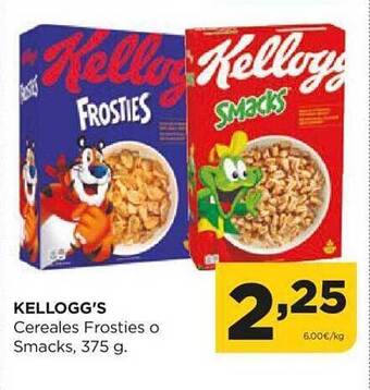 Alimerka Kellogg's cereales frosties o smacks oferta