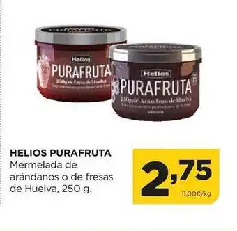 Alimerka Helios purafruta mermelada de arándanos o de fresas de huelva oferta