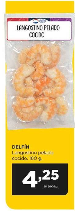Alimerka Delfin langostino pelado cocido oferta