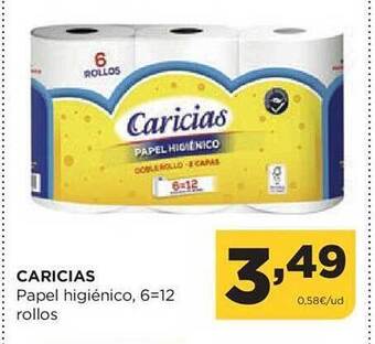 Alimerka Caricias papel higiénico oferta