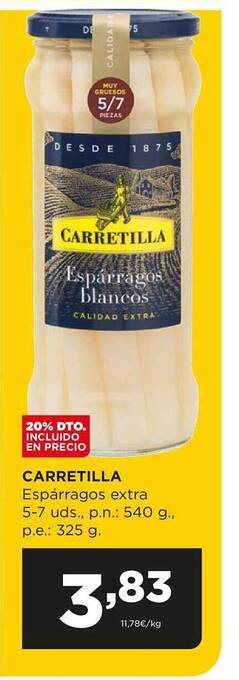 Alimerka Carretilla espárragos extra oferta