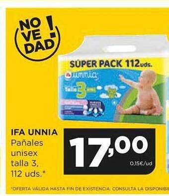 Alimerka Ifa unnia pañales unisex oferta
