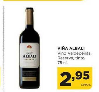 Alimerka Viña albali vino valdepeñas reserva, tinto oferta