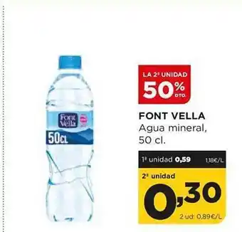 Alimerka La 2a unidad 50% dto. font vella agua mineral oferta
