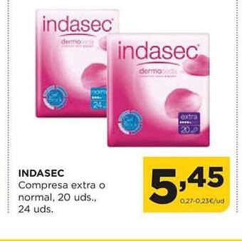 Alimerka Indasec compresa extra o normal oferta