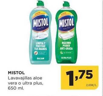 Alimerka Mistol lavavajillas aloe vera o ultra plus oferta