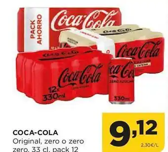 Alimerka Coca-cola original, zero o zero zero oferta