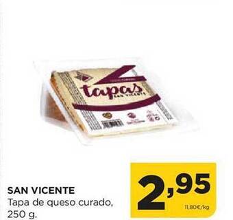 Alimerka San vicente tapa de queso curado oferta