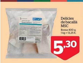 La Sirena Delicies de bacallà msc oferta