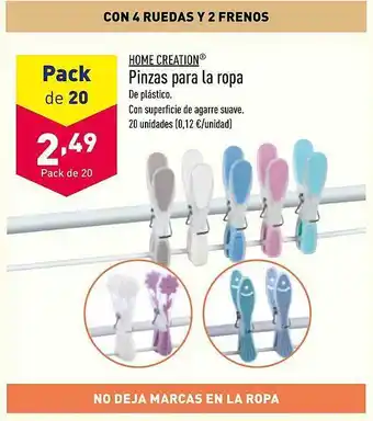 ALDI Home creation pinzas para la ropa oferta