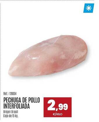 Makro Pechuga de pollo interfoliada oferta