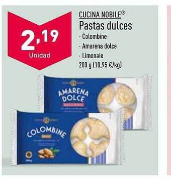 ALDI Cucina nobile pastas dulces oferta