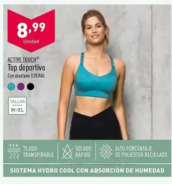 Active touch top deportivo