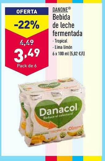ALDI Danone bebida de leche fermentada oferta