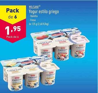 ALDI Milsani yogur estilo griego oferta