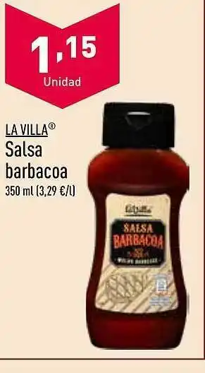 ALDI La villa salsa barbacoa oferta