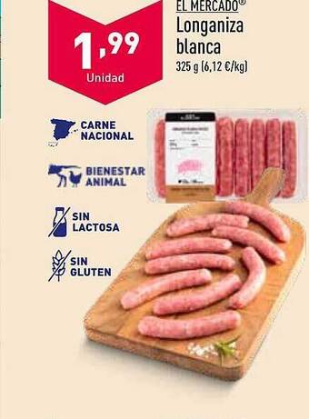 ALDI El mercado longaniza blanca oferta